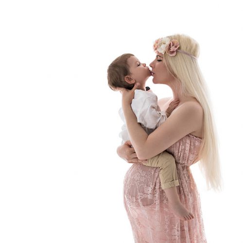 babybauch shooting mit kleinkind